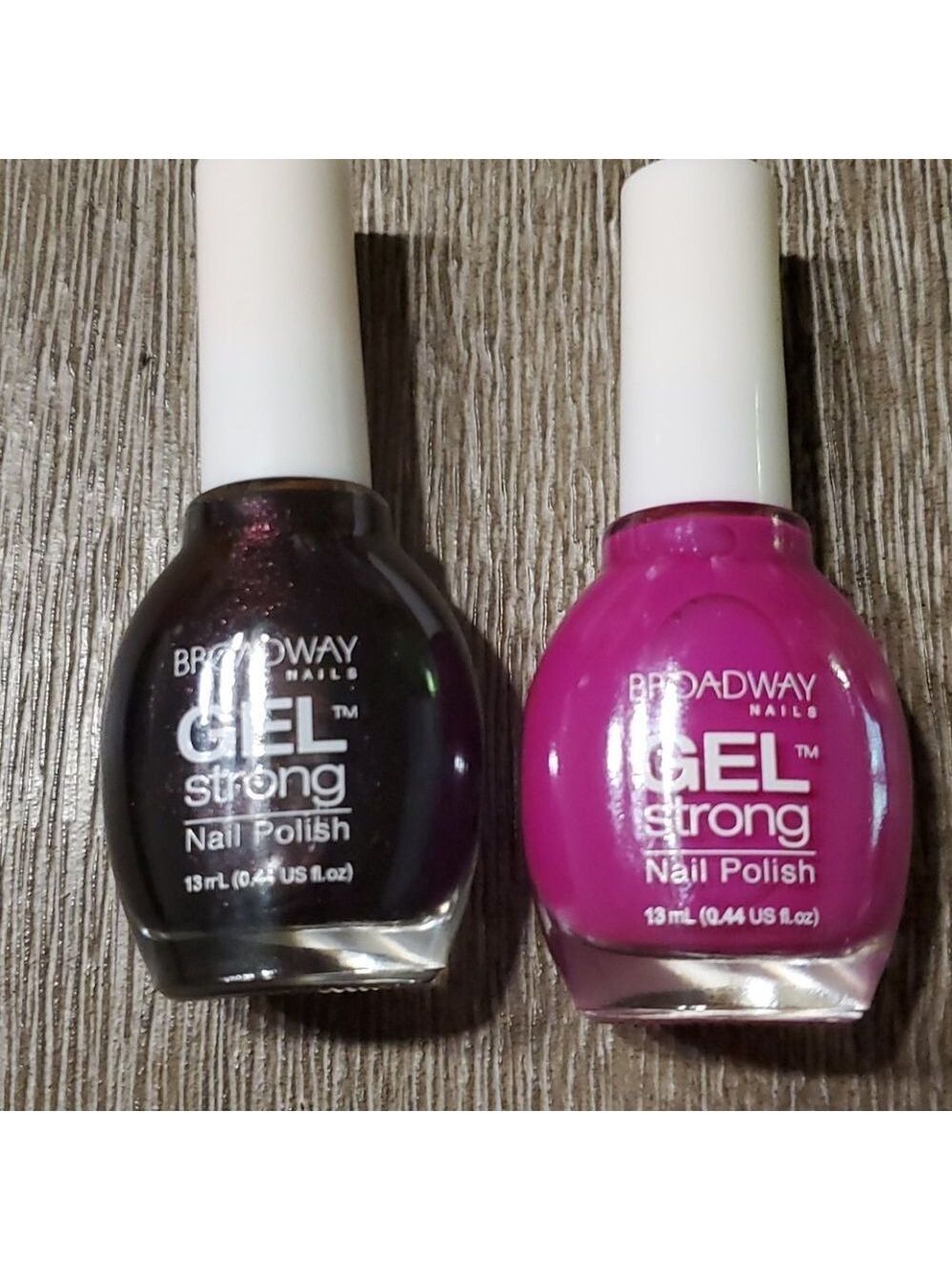 broadway nails gel strong black & purple New